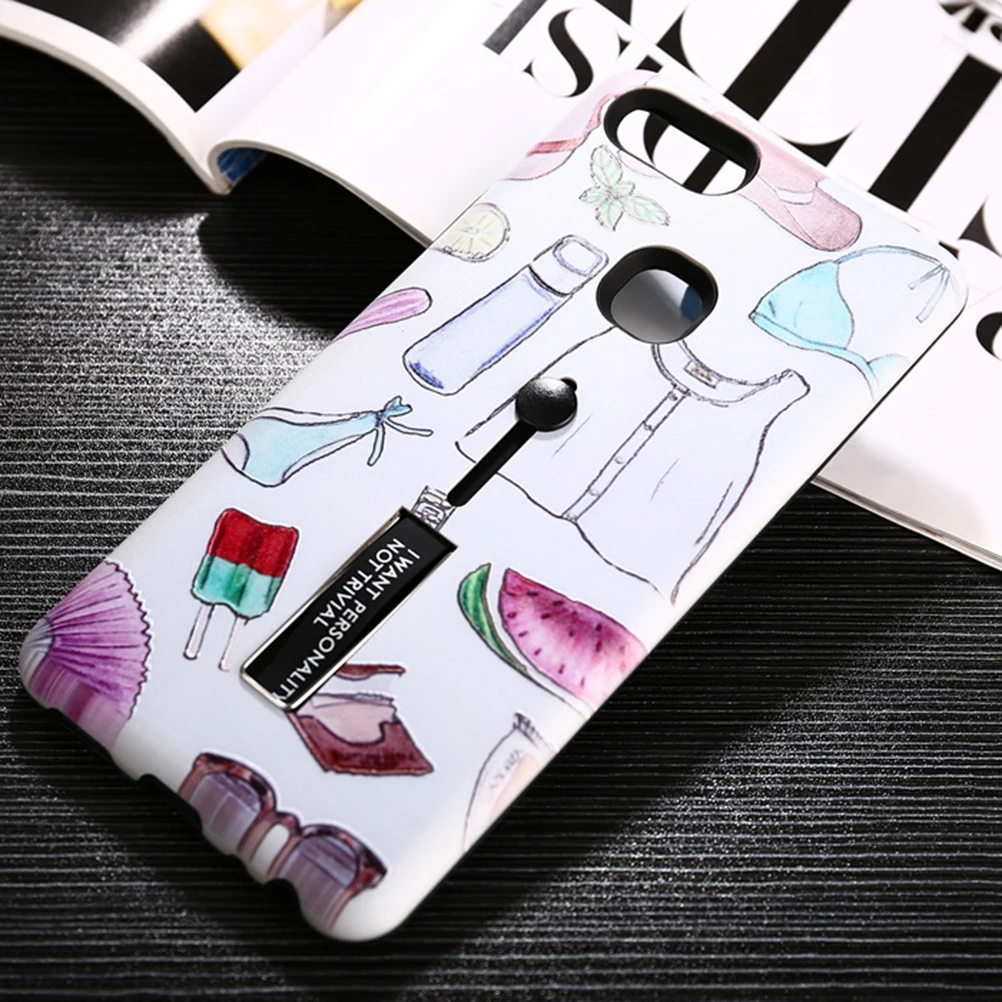 UKCOCO Protective Phone Cover for Vivo X20 Hand Painted Color Pattern Anti-Scratch TPU Case Plus |