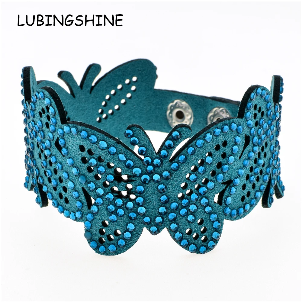 Женский широкий кожаный браслет и в стиле панк для вечеринок женские браслеты