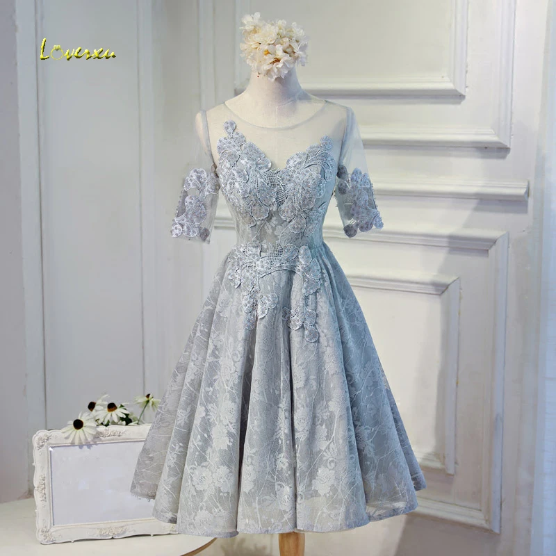 Loverxu Новое поступление Великолепные Аппликации кружевные платья для возвращения