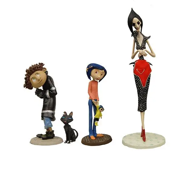 NECA детские игрушки Коралина и секретная дверь куклы S рисунок 3 дюймов статуя Каролин для девочек подарок на день рождения