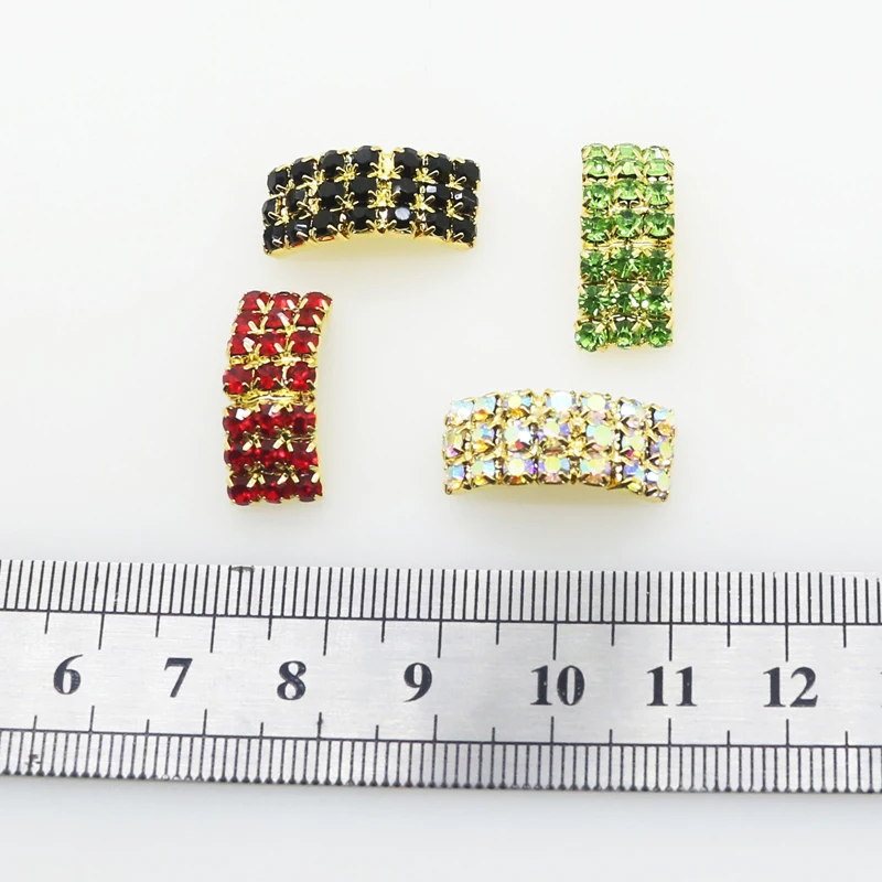10 pieces / lot20 * 8MM Metal Rhinestone Button Clothing Sewing Accessories DIY Wedding Decoration Embellishment Buckle | Дом и сад