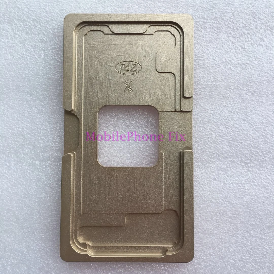 Lcd внешняя стеклянная форма для ламинирования для iPhone X, iPhone X, ультрафиолетовый клей, позиционирование, выравнивание, ламинатор, металлическая форма+ коврик