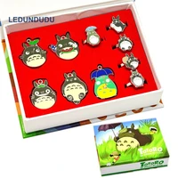 my neighbor totoro cosplay accessories set action figures toys totoro rings keyrings collection necklace pendants keychains