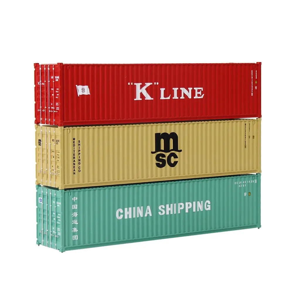 Смешанные 3 шт разные HO весы 1: 87 40ft контейнер KLINE MSC Китай грузовой автомобиль C8746