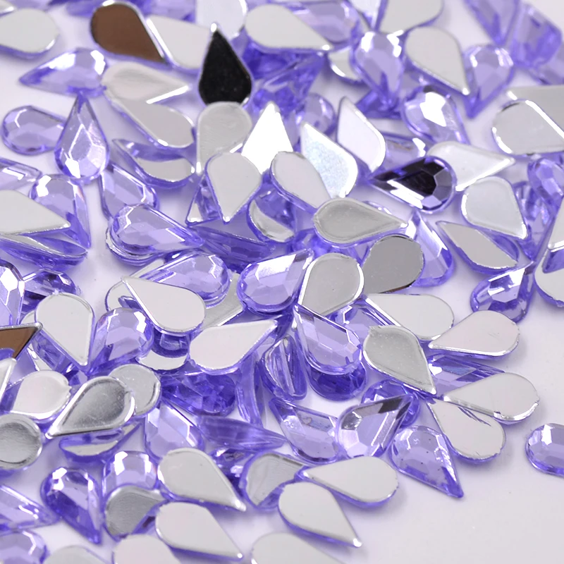 Стразы капельки разноцветные акриловые 5 х8 мм|crystal glue|glue on rhinestonesglue crystals |