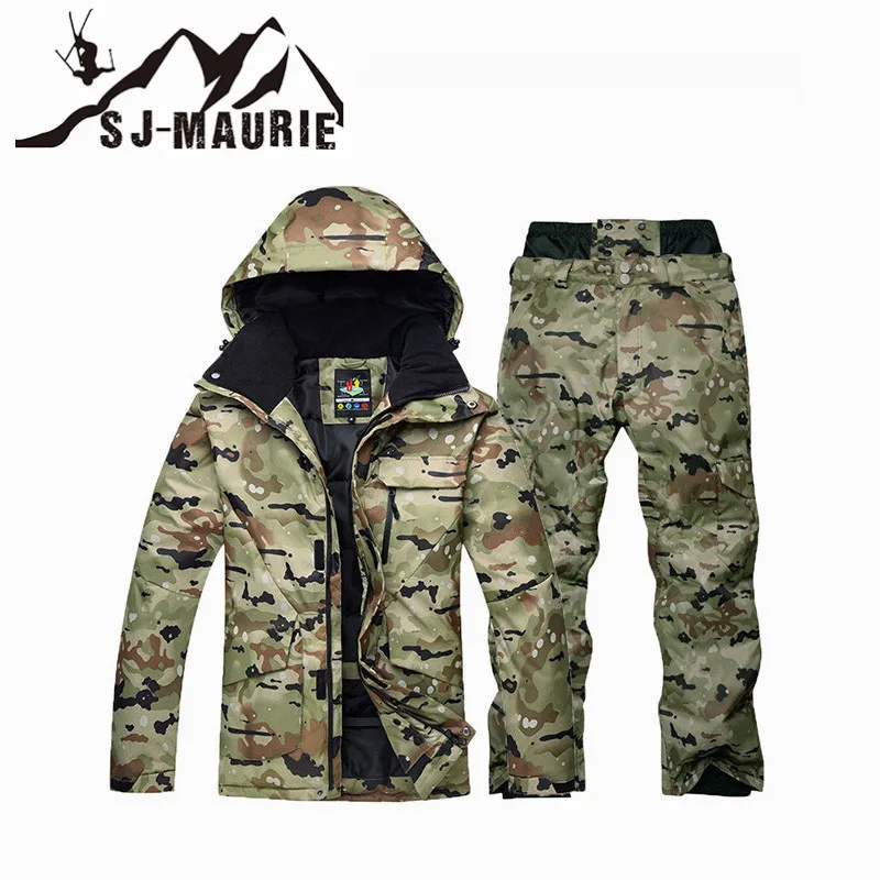 15 видов цветов мужские водонепроницаемые термальные лыжные куртки + штаны для
