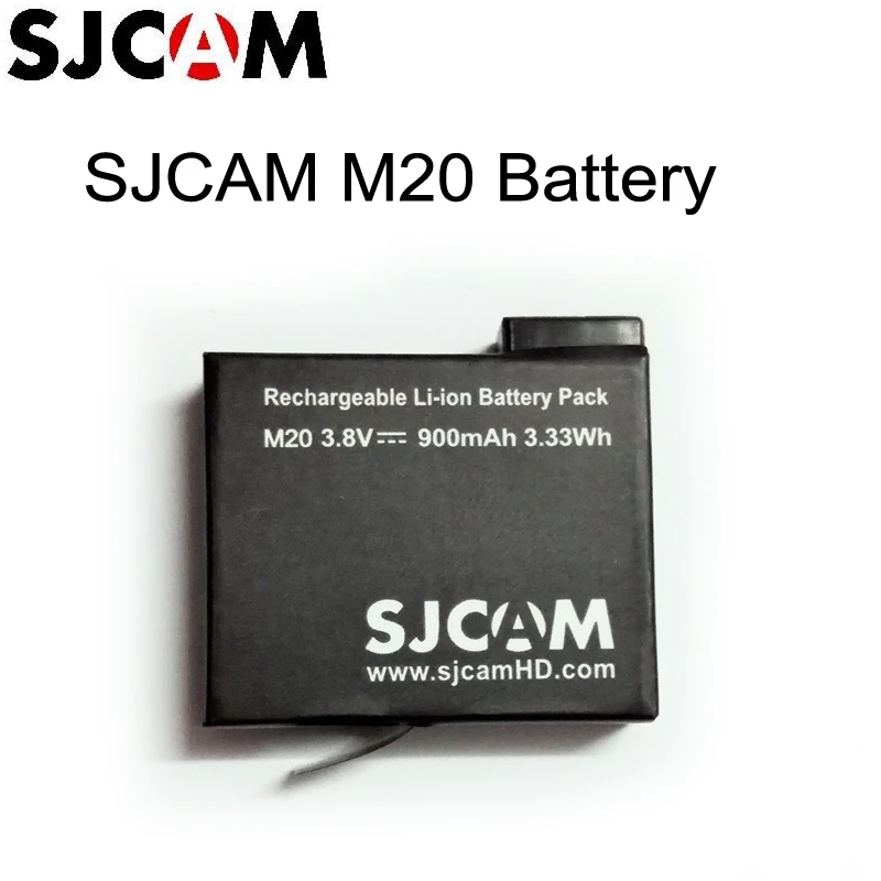 Оригинальный бренд SJCAM 3 8 В 900 мАч 33 Вт/ч литий ионный аккумулятор черный для