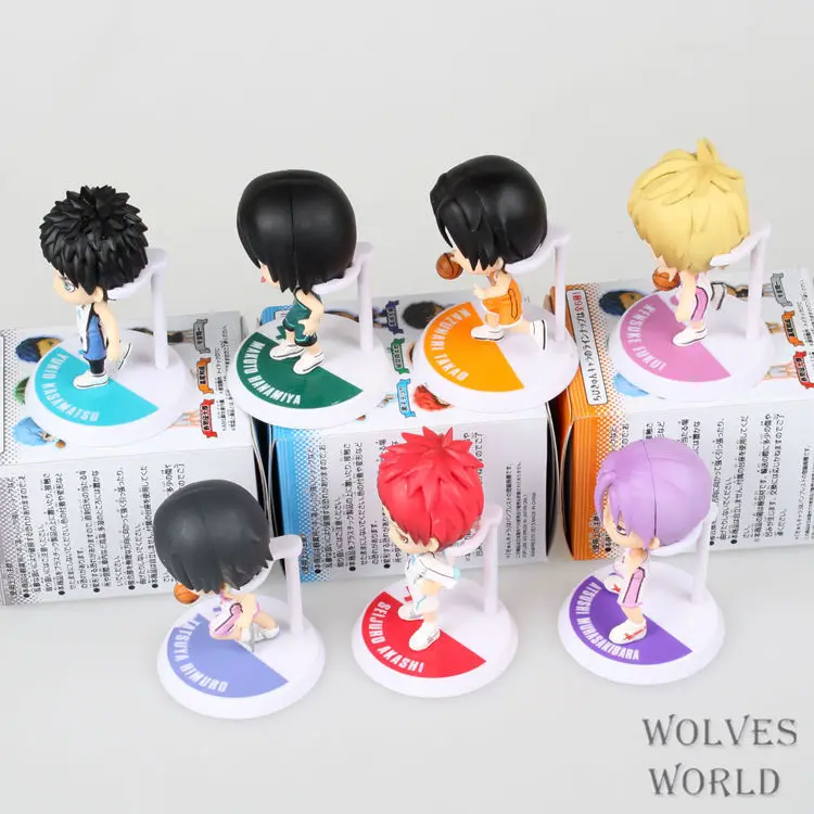 Huong Аниме Kuroko's Basketball 7 шт./компл. Kuroko no Basuke издание 5-го ПВХ мини-Фигурки