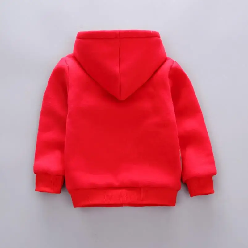 2018AutumnChildren Warm Jackets Kids Casual Fleece Baseball Coats Toddler Baby Boys Girls Plus Velvet Outerwear Bebe Clothes | Детская