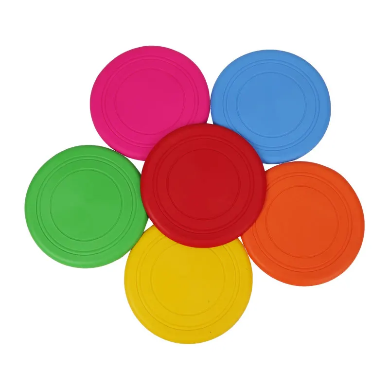 Мягкая силиконовая ПЭТ летающие диски собака игрушки блюдце устойчивы для