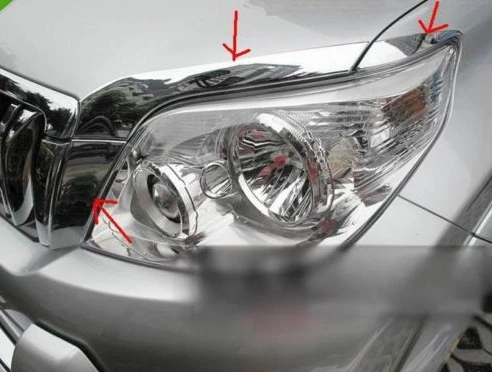 Хромированная накладка на голову для Toyota Prado FJ150 2010 2011|Хромирование| |