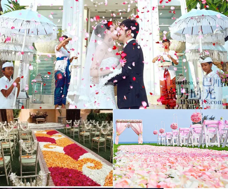 Лепестки роз 5000 шт. Свадебные accessoriesos De Rosa Аксессуары искусственный полиэстер