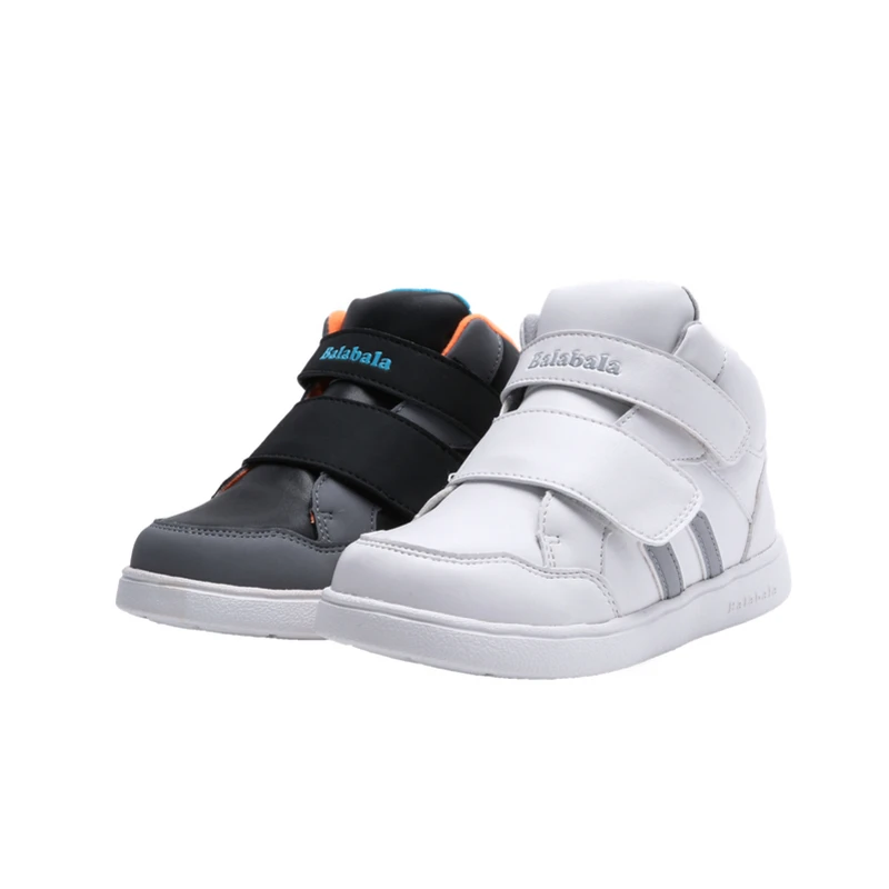 Balabala/кроссовки с высоким берцем на флисовой подкладке для маленьких мальчиков