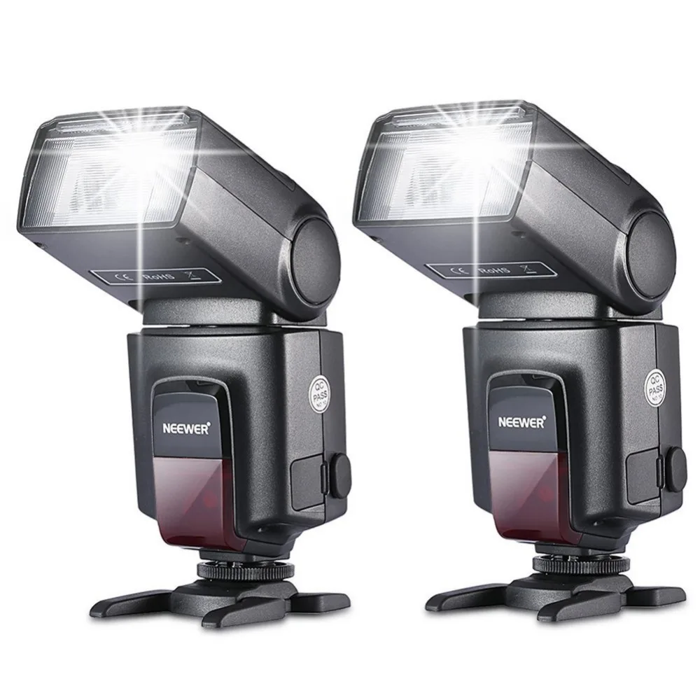 Neewer 2 шт. TT560 Вспышка Speedlite для Canon Nikon Fujifilm Pentax Sigma Minolta Leica с одним контактом горячий
