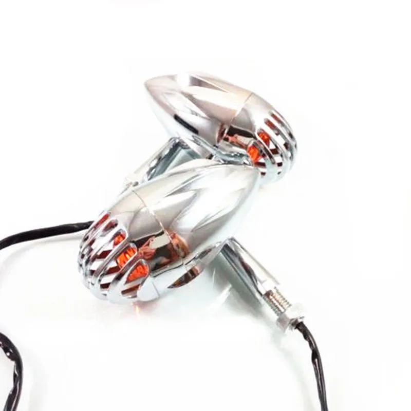 

Universal Bullet Style Turn Signal Indicator Blinker Lights Motorcycle Dual Sport bike Cruiser Bobber Street Bike Old School