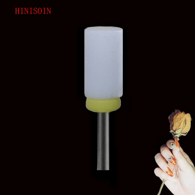 

10pcs White Ceramic Nail Drill Bit -Large Barrel Bit