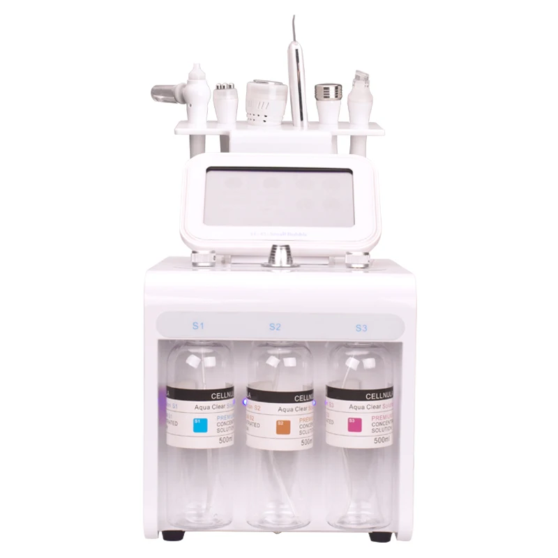 

6 in 1 New technology H2O2 water oxygen jet peel hydra beauty machine