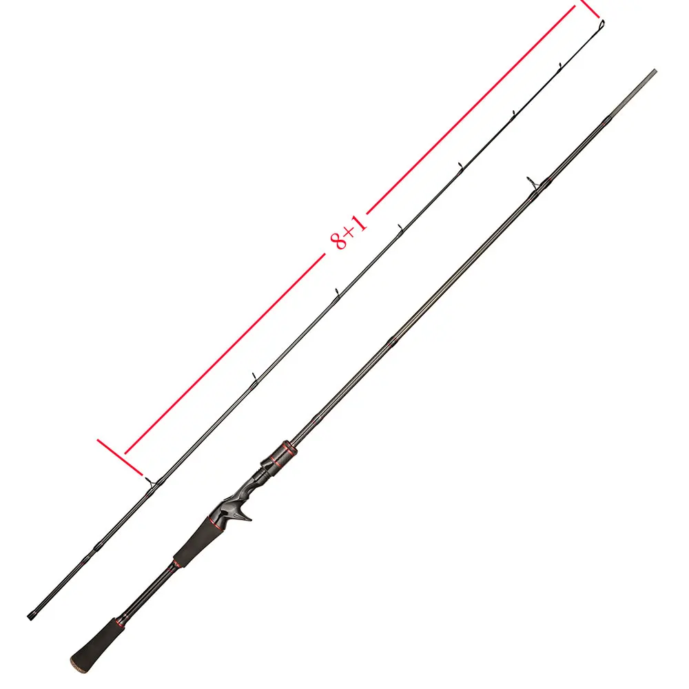 NOEBY LEISURE 2 наконечника удочка для спиннинга, Литье Удочки M/ML M/MH action SIC Ring Vara De Pesca Stick, пресноводный бас