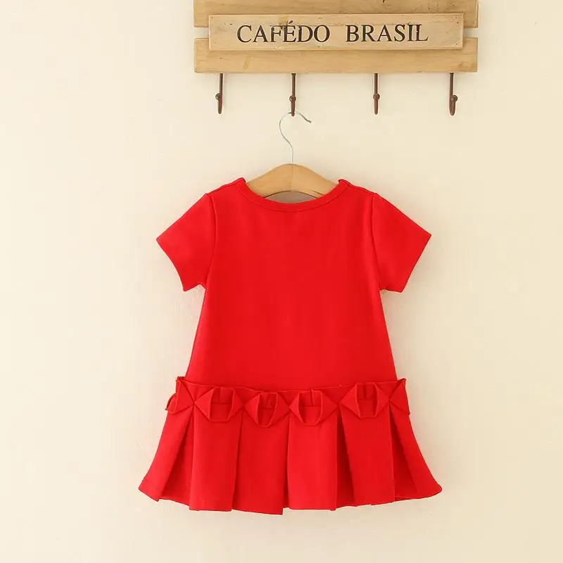 Детское платье для девочек принцессы в полоску с оборками и бантом 2018 вечерние