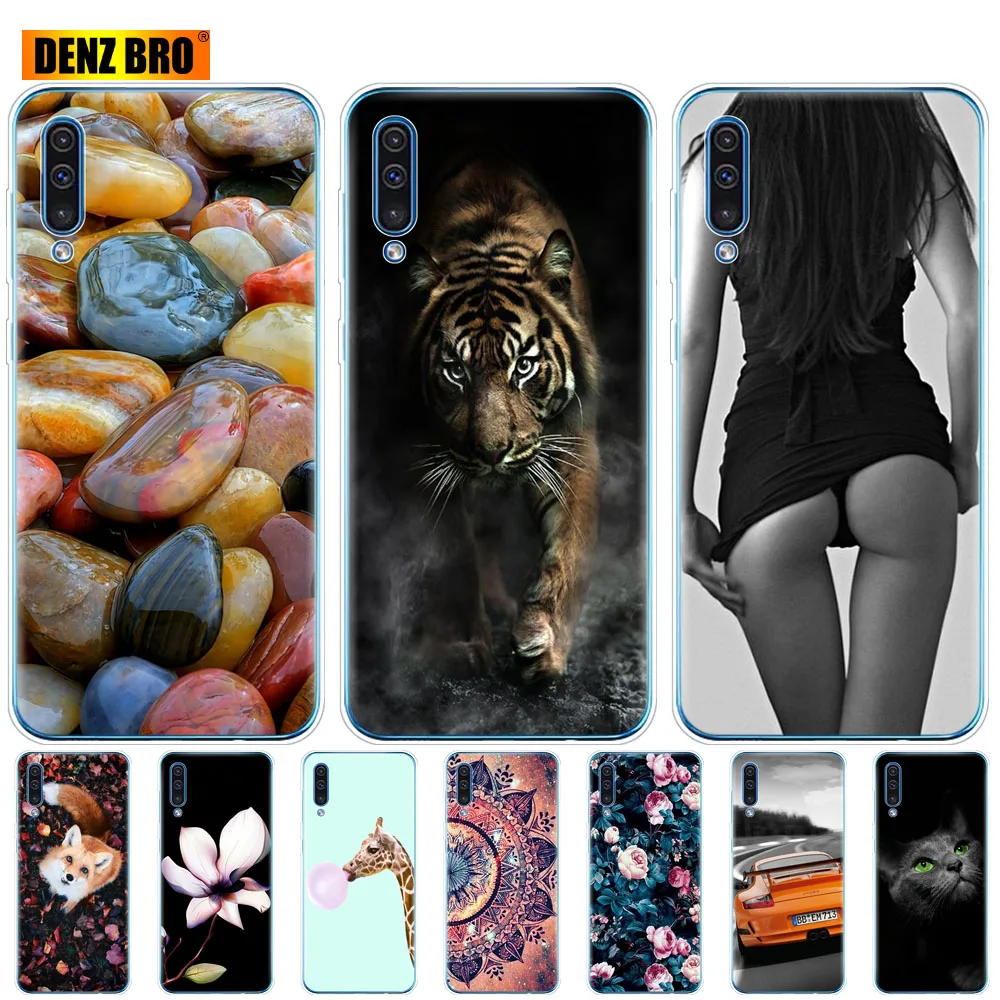 Силиконовый чехол для Samsung Galaxy A50 ТПУ прозрачный телефона A505 A505F SM-A505F мягкий 6 4