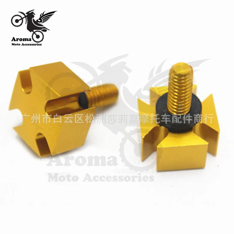 6MM coss decal gold silver black CNC parts moto fixed seat screw cover bolt billet for harley motorcycle cross | Автомобили и