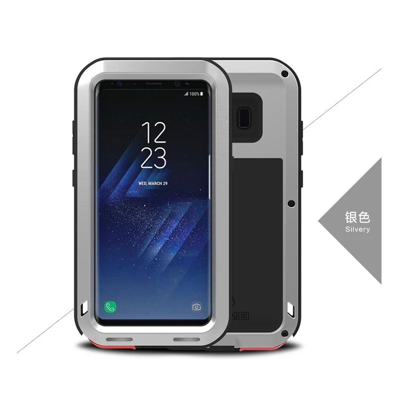 

LOVE MEI Metal Case For Samsung Galaxy S8 S8 Plus Cover Powerful Aluminum Armor Shockproof Case For Galaxy S8 S8 Plus Coque Capa