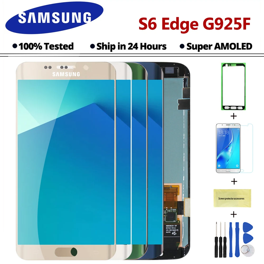 Sinmaytai 100% протестированный 5 1 ''Замена для Samsung S6 edge G925 G925F ЖК дисплей дигитайзер