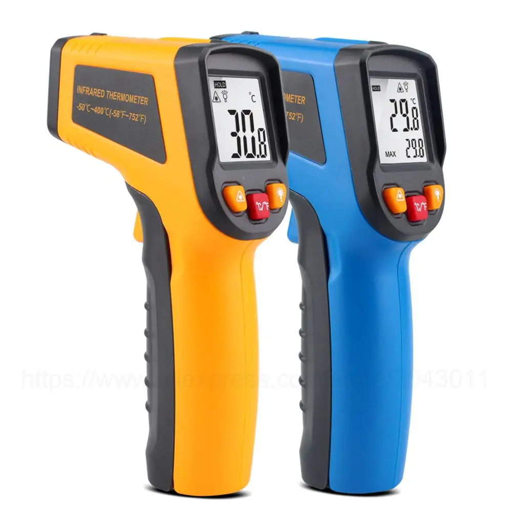 

Non-Contact Mini Laser LCD Display IR Digital Infrared Thermometer Gun Industrial Temperature -50-400/600 Celsius