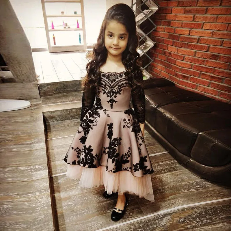 Очаровательные трапециевидные платья для выпускного вечера маленьких девочек