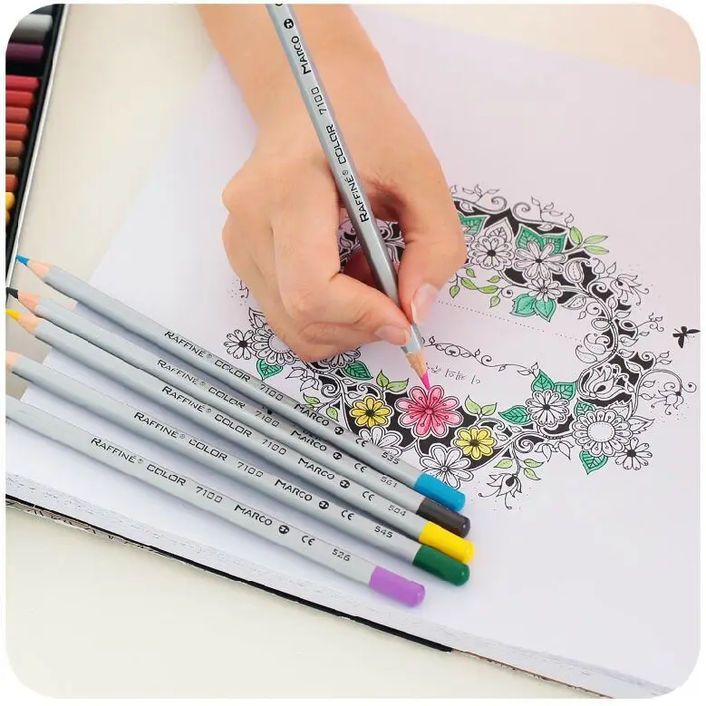 Марко Раффин 24/36/48/72 цветов нетоксичный цветной карандаш профессиональные