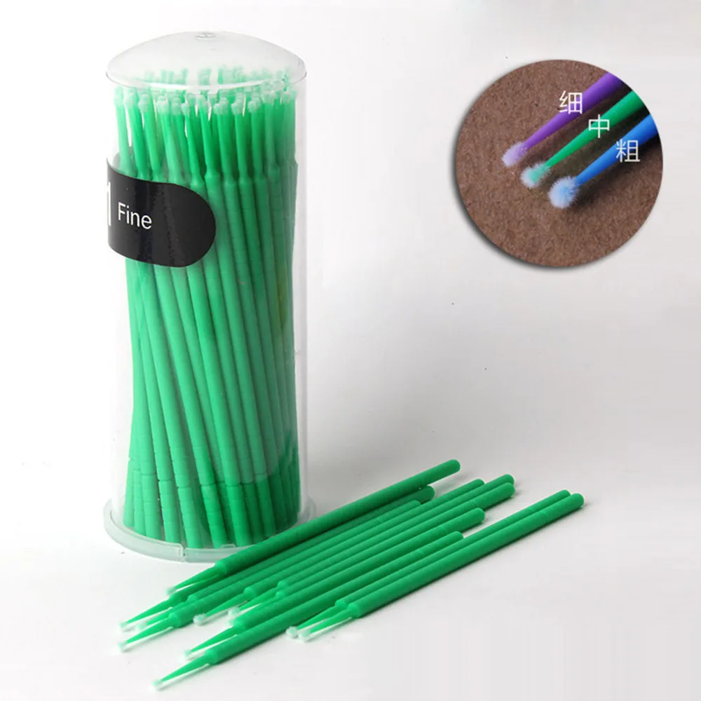 Одноразовые ватные тампоны ELECOOL 100 шт. Pro для наращивания ресниц