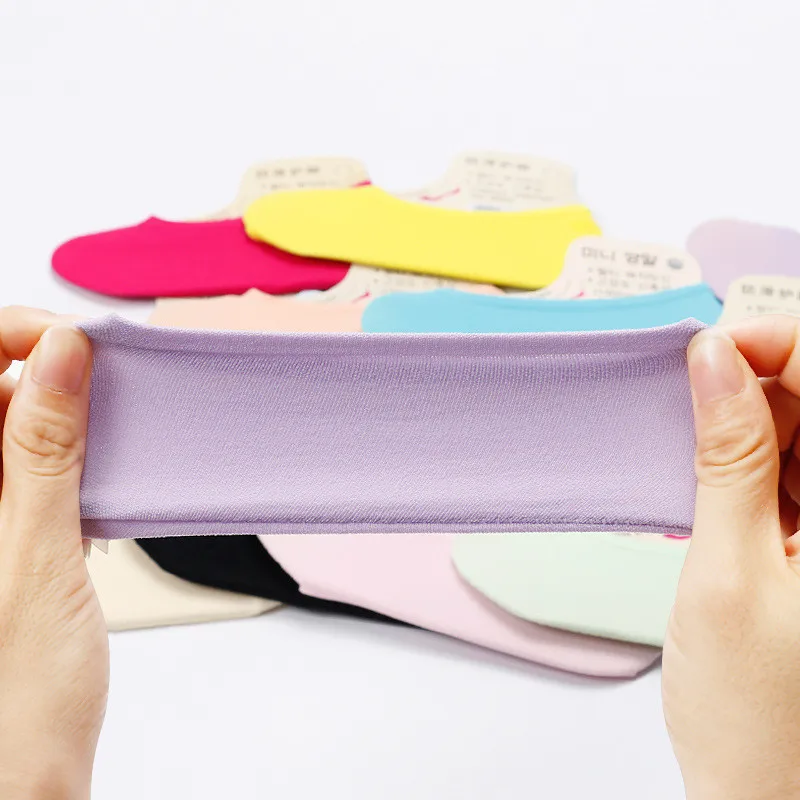 Женские носки-невидимки с низким вырезом женские носки-башмачки короткие тонкие