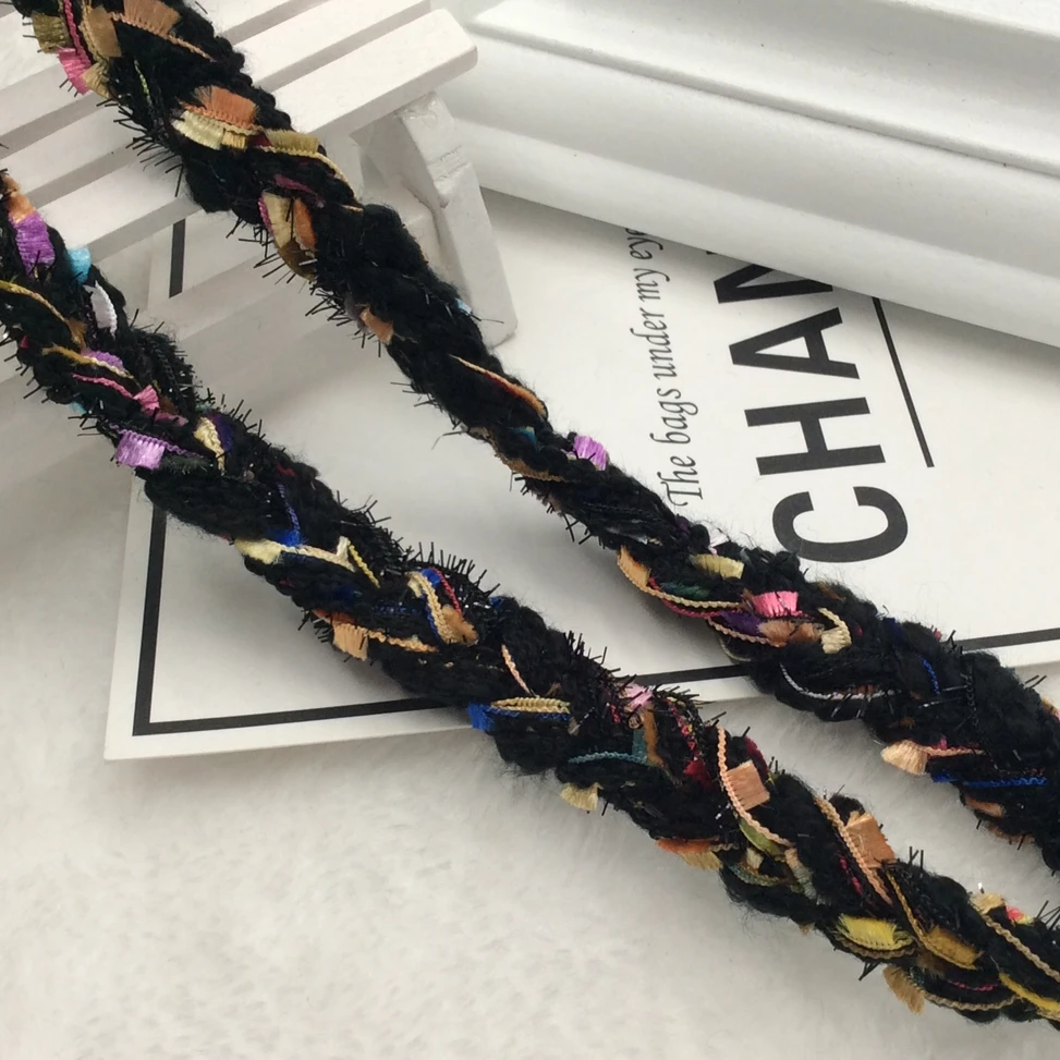 5Meters/lot handmade tassel tapes wool twist lace trim ribbon headband hat scarf fringe accessories width 1.5cm DN442 | Дом и сад
