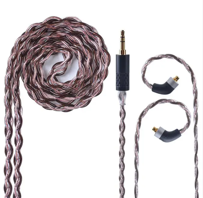 3.5MMCX UPOCC NEOTECH 26AWG 7N монокристаллической Медь кабель 2,5/3,5/4,4 мм балансный кабель для наушников с MMCX импорт из Тайваня для HQ8 - Цвет: 3.5MMCX