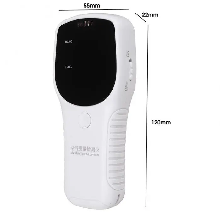 Портативный качества воздуха монитор HCHO TVOC PM2.5 PM10 детектор формальдегида ЖК-дисплей Дисплей тестер SDF-SHIP