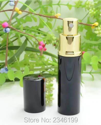 

10ML 10CC Black Spray Bottle, Empty Perfume Packing Bottle, Black Cosmetic Atomizer Parfum Sub-Bottling, 30Pcs/lot