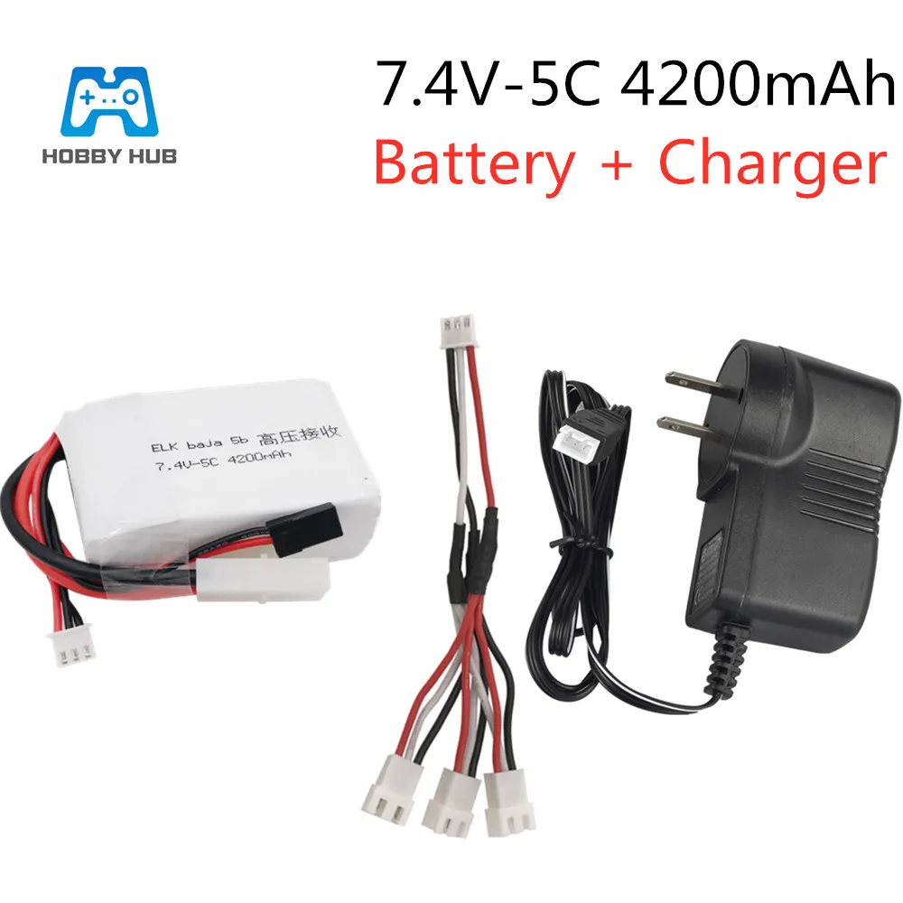 Hobby Hub 7 4 В 4200 мА/ч 5C приемник высокого напряжения Power2S lipo аккумулятор для
