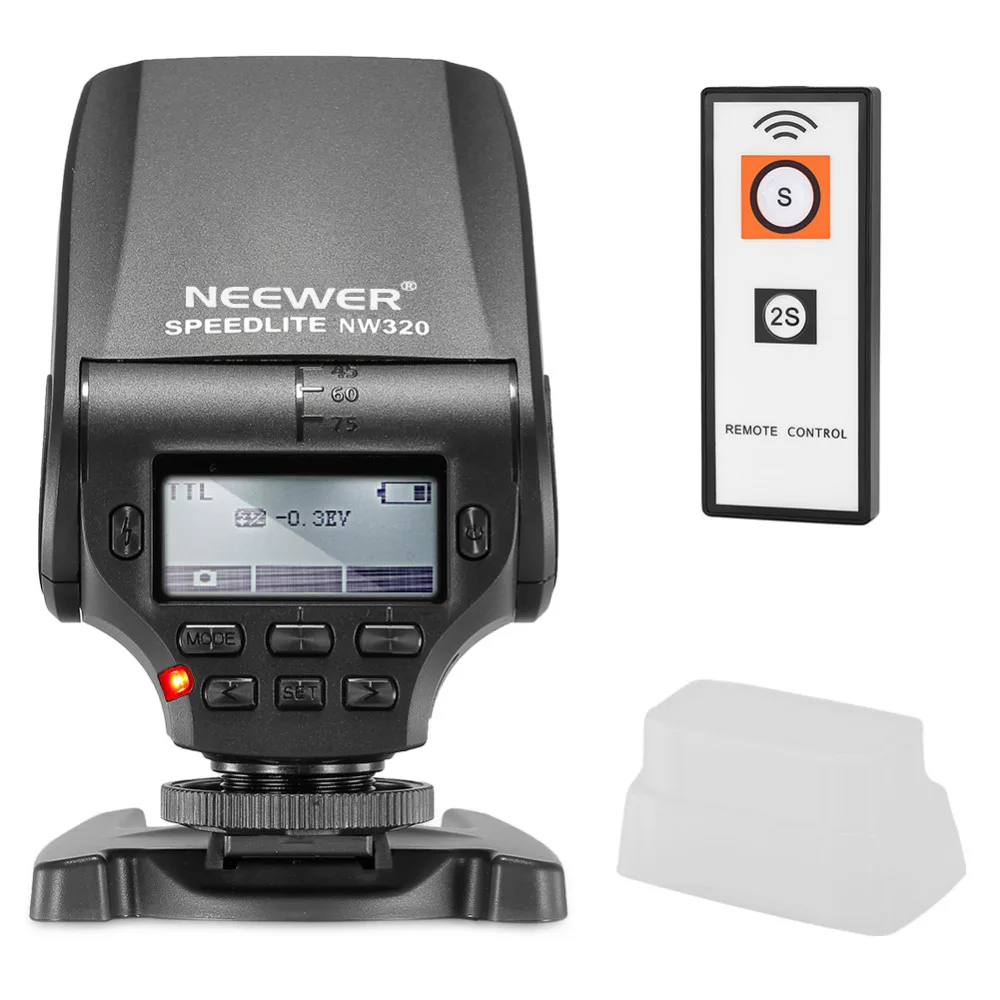 Neewer NW320 TTL LCD Дисплей светодиодный вспомогательные предварительного просмотра