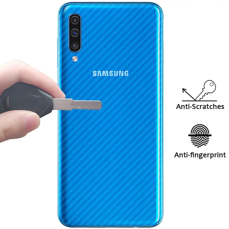 Задняя защитная пленка из углеродного волокна для samsung Galaxy M30 M20 M10 A50 A40 A30|Защитные