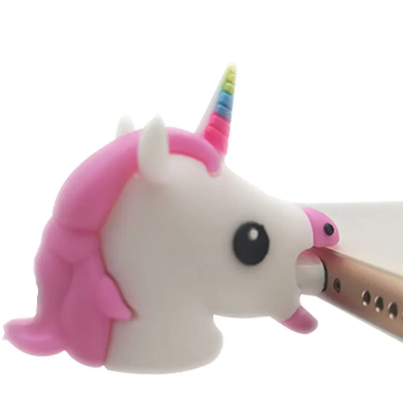 Лошади кабельная арматура кабель укусов животных мультфильм USB Шнур среднего