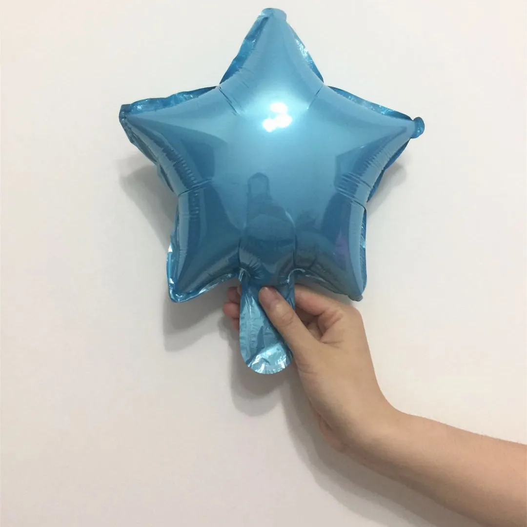 Star baby blue " 10 дюймов Звездное сердце шар для свадебного украшения Diy деревенский крещение детский душ украшения невесты-To-Be баллон вечерние сувениры - Цвет: Star baby blue