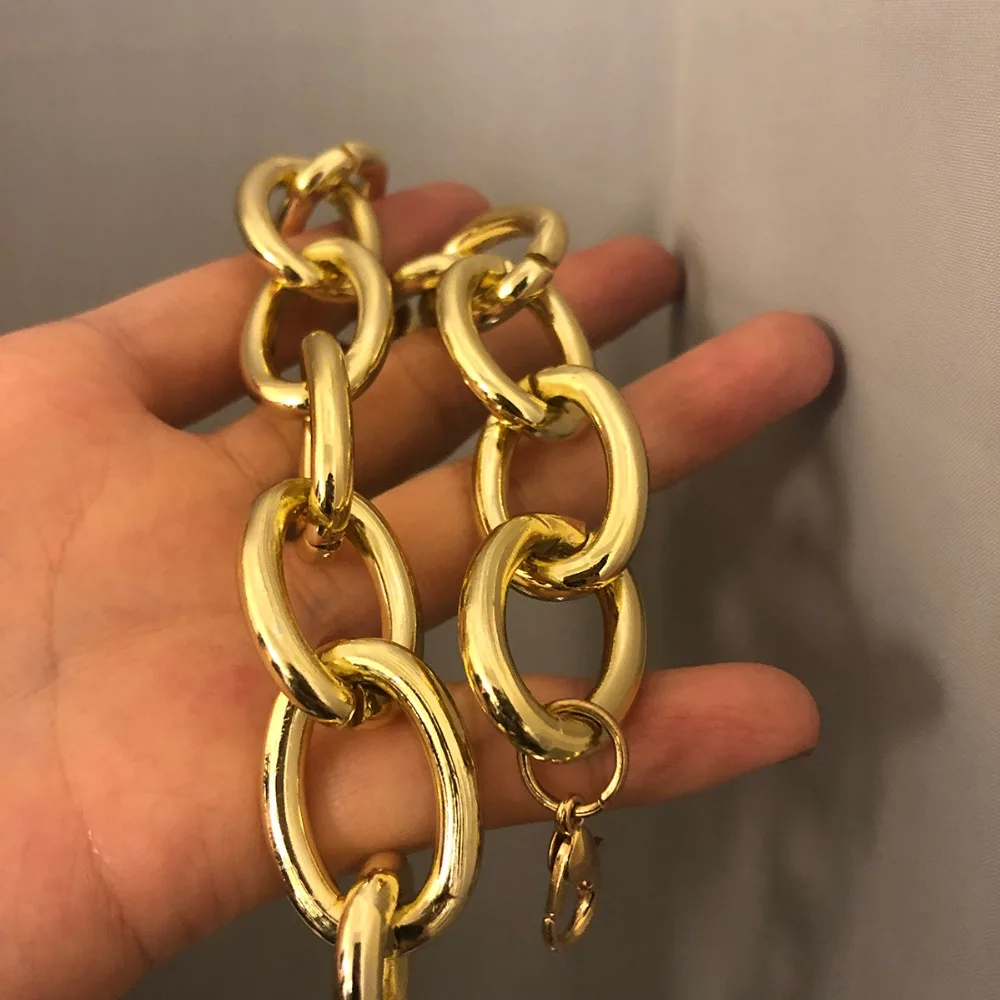 Gold Ketting Chain Necklace Women Men Statement Choker Fashion chains Necklaces Geo Jewelry Wedding Party Collar Collier Femme | Украшения