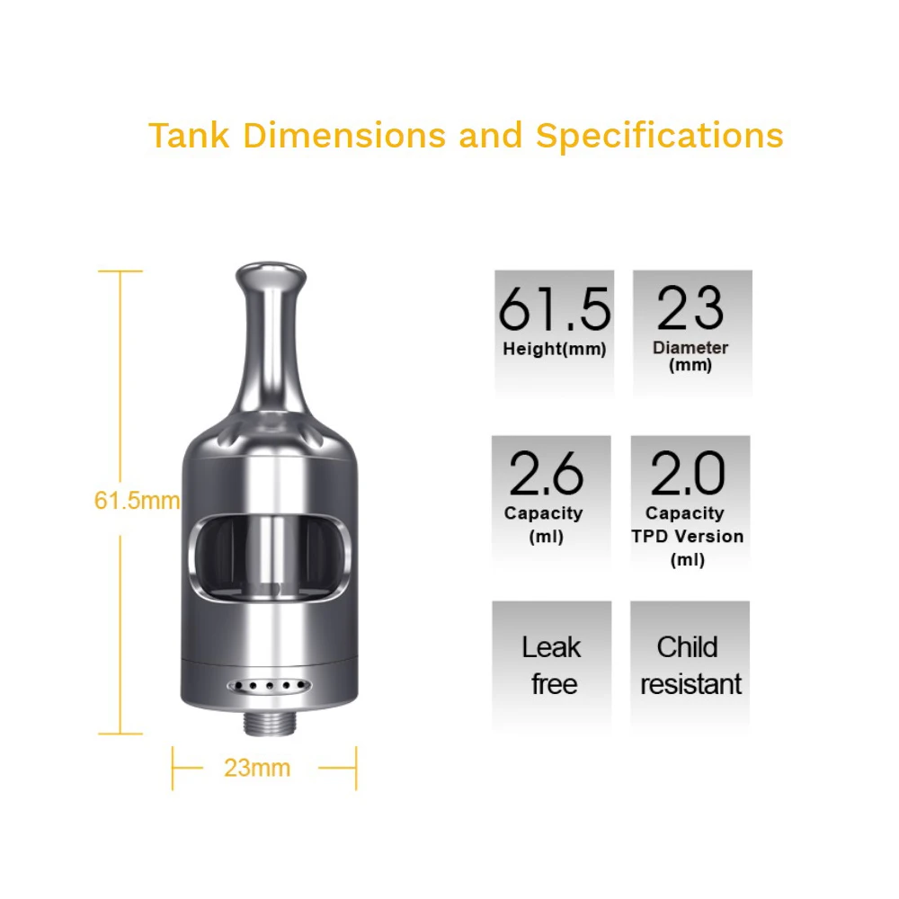 Бесплатный подарок Aspire Nautilus 2s бак TPD 2 мл испаритель распылитель Топ наполнение MTL
