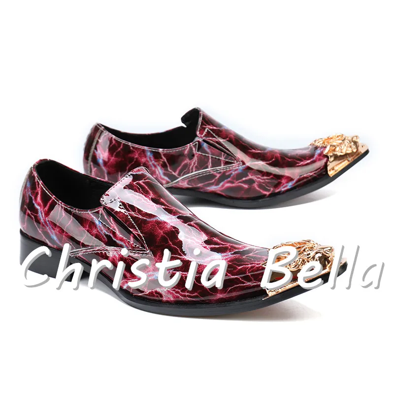 Christia Bella из натуральной кожи британский стиль женские туфли-лодочки Мужская