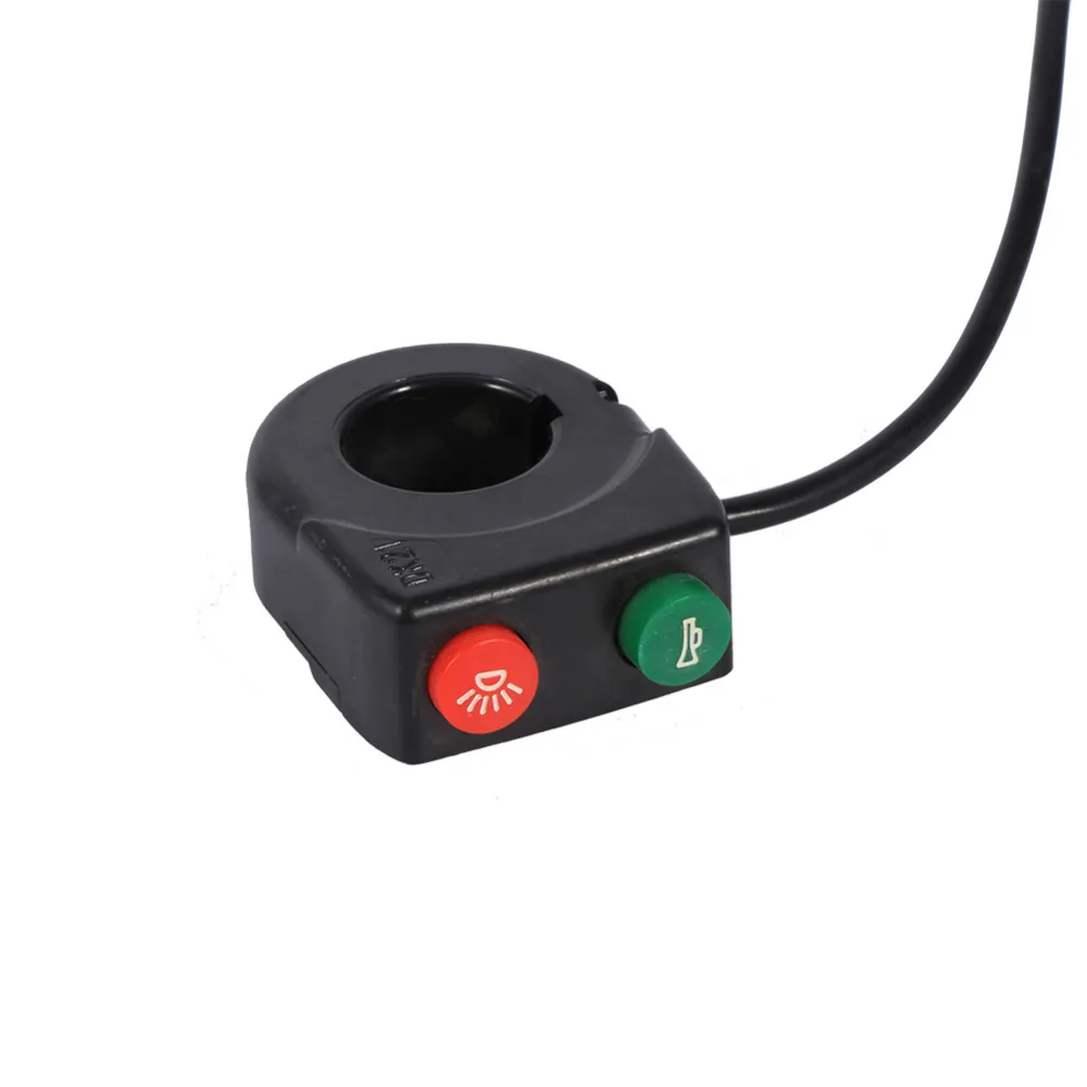 Черный светильник с роговыми головками 12 В кнопка включения и выключения руля