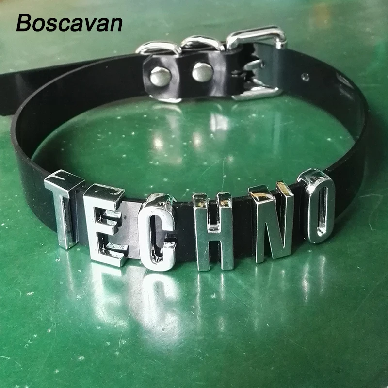 Handmade Customised Choker Black Personalised Letter Cosplay Small Letters Word Collar | Украшения и аксессуары