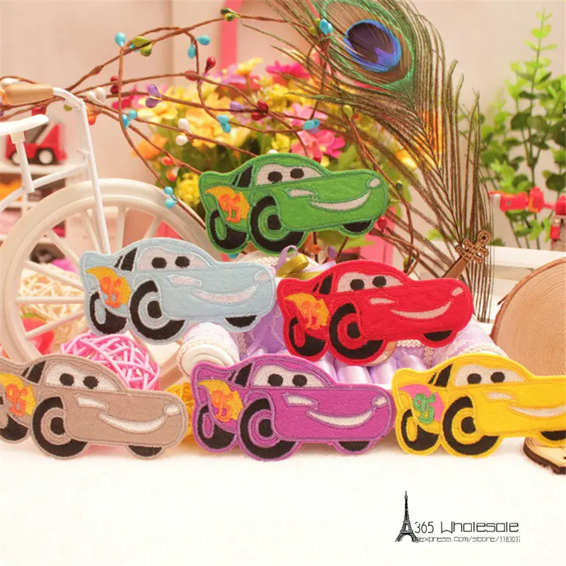 Бесплатная доставка 3 шт./лот наклейки на гоночные автомобили красочная ткань для