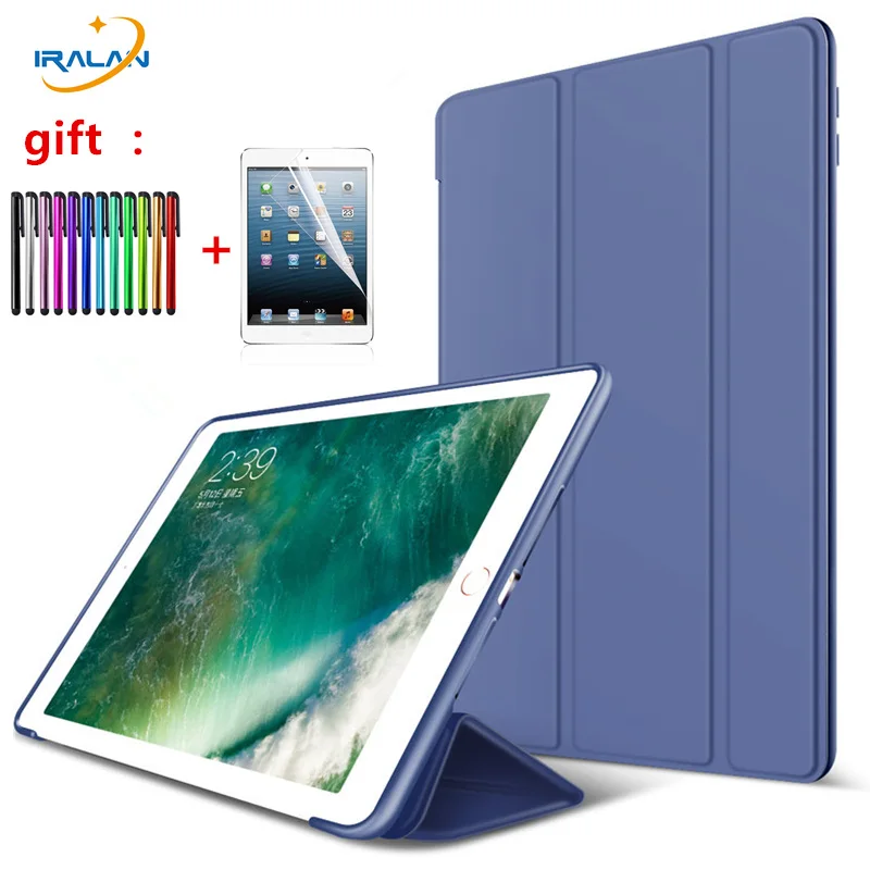 Новый ТПУ + Силиконовый мягкий чехол для задней панели из искусственной кожи iPad