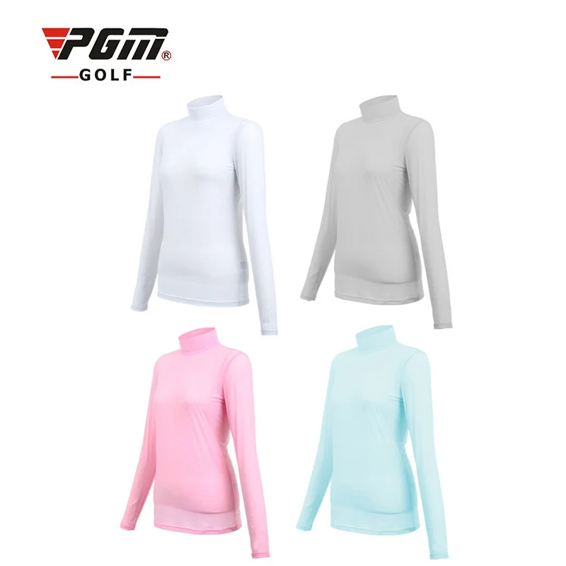 

PGM Outdoor Sport Viscose Shirt Womens Summer Clothing Underwear Golf Sunscreen UV Ice T-shirts Long Sleeve Clothes Golf Apparel