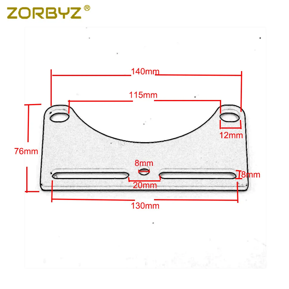 ZORBYZ 1 шт. хромированный Кронштейн для фар зажим нижнего монтажа мотоцикла Harley Honda
